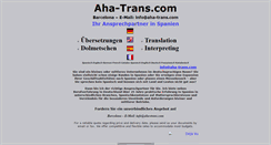 Desktop Screenshot of aha-trans.com