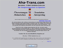 Tablet Screenshot of aha-trans.com